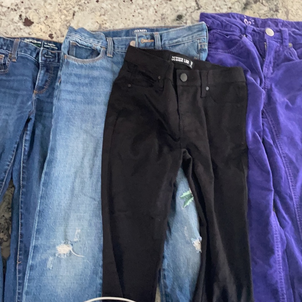 Four sizes 10 Girl pants